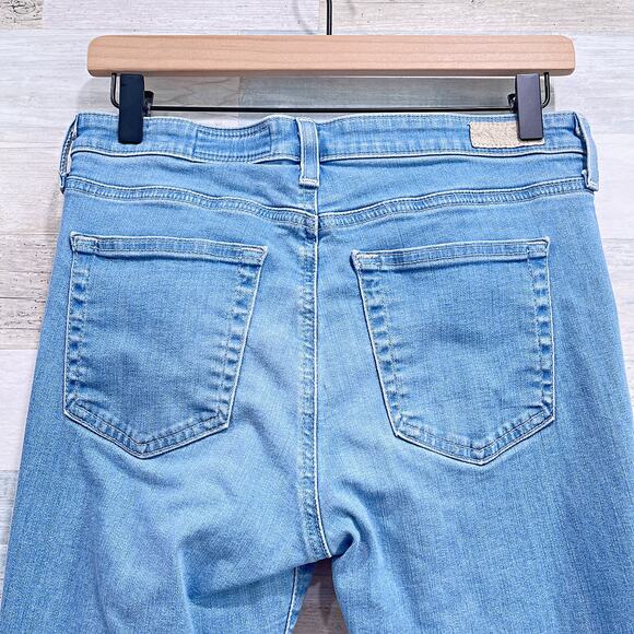 AG ADRIANO GOLDSCHMIED Jodi Crop Jeans High Rise Slim Crop Raw Hem Womens 29 - Picture 6 of 9